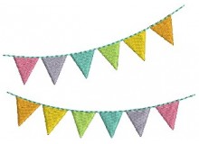 Stickdatei - Wimpelchen